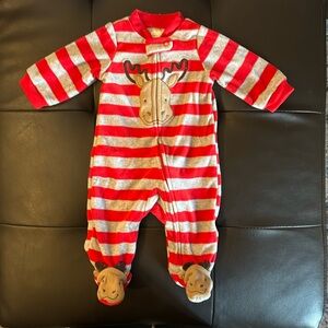 Reindeer Pajamas Size: 0-3 months